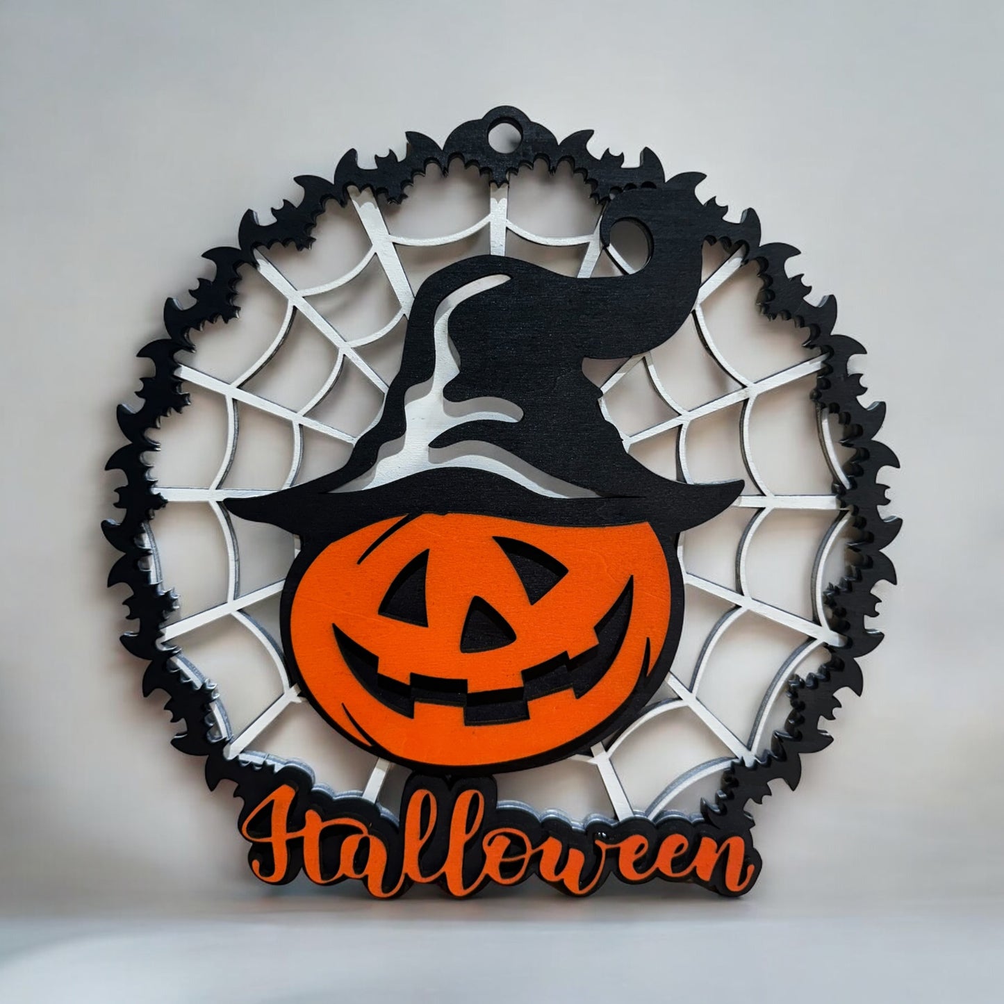 Tök és pókháló Halloweeni dekoráció